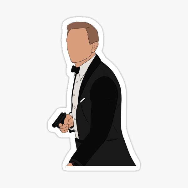 Daniel Craig James Sticker