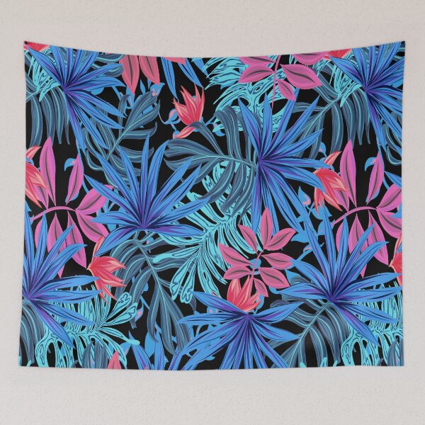 Item preview, Tropical Leaf Pattern Bed Sheet or Frock Design 7 designed and sold by PodiShawna.