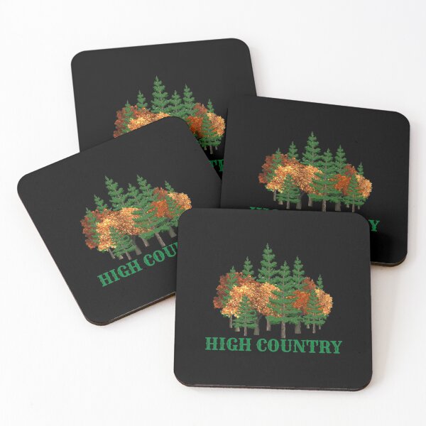 Item preview, High Country Fall Forest-Green on Black designed and sold by HighCountry2021.