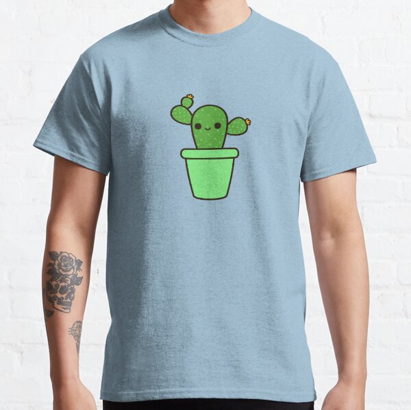 Cute cactus in green pot Classic T-Shirt
