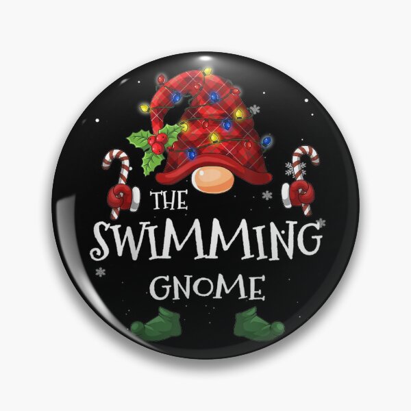 Item preview, The Swimming Gnome Buffalo Plaid Christmas Tree Light designed and sold by AkeemArellano.