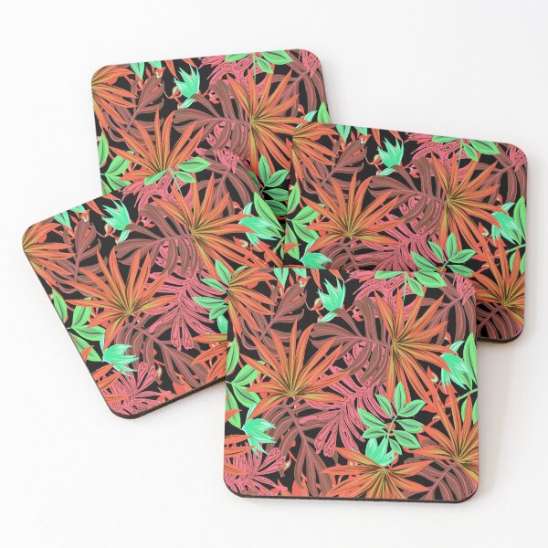 Item preview, Tropical Leaf Pattern Bed Sheet or Frock Design 8 designed and sold by PodiShawna.