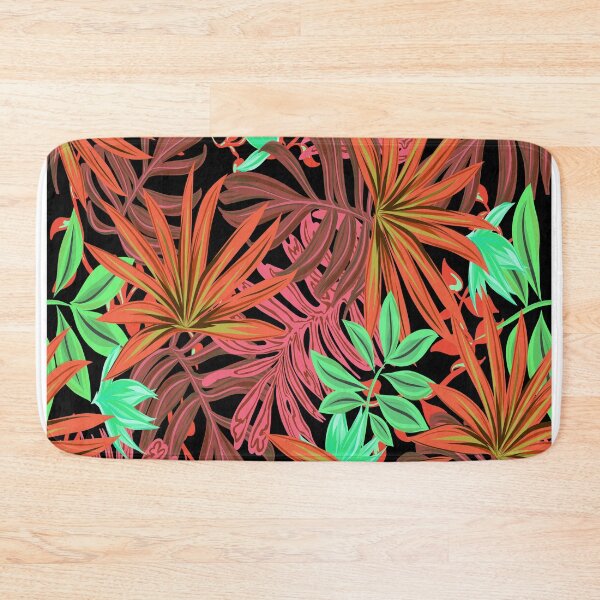 Item preview, Tropical Leaf Pattern Bed Sheet or Frock Design 8 designed and sold by PodiShawna.