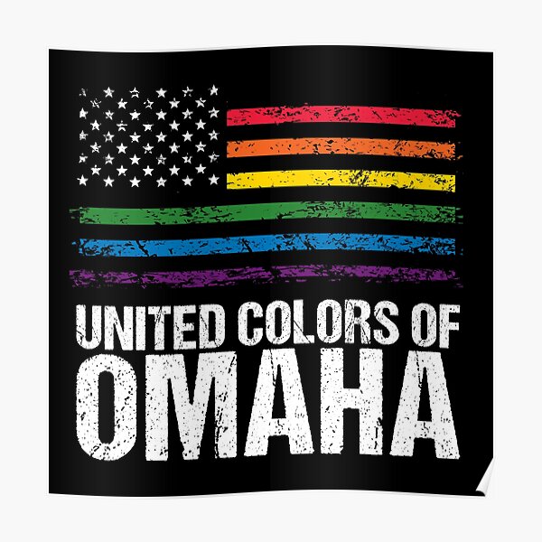 "Omaha LGBT USA Flag Pride From Omaha" Poster for Sale by Urosek