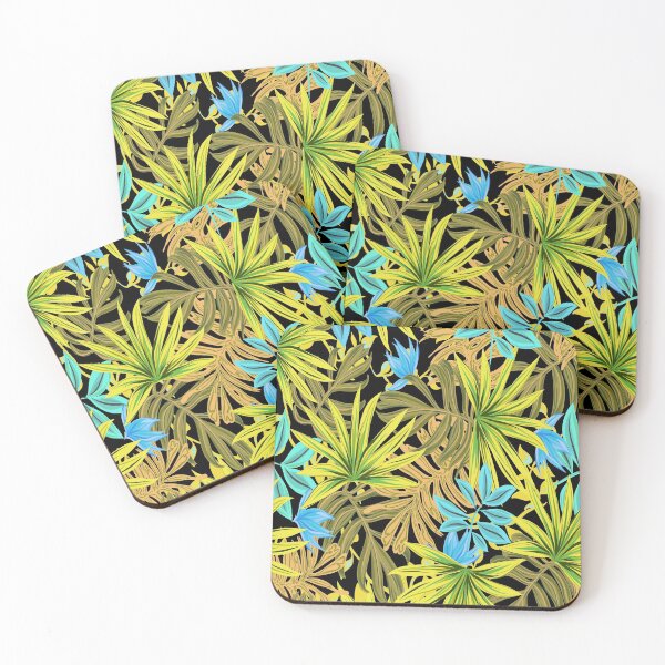 Item preview, Tropical Leaf Pattern Bed Sheet or Frock Design 9 designed and sold by PodiShawna.