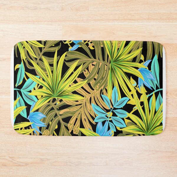 Item preview, Tropical Leaf Pattern Bed Sheet or Frock Design 9 designed and sold by PodiShawna.
