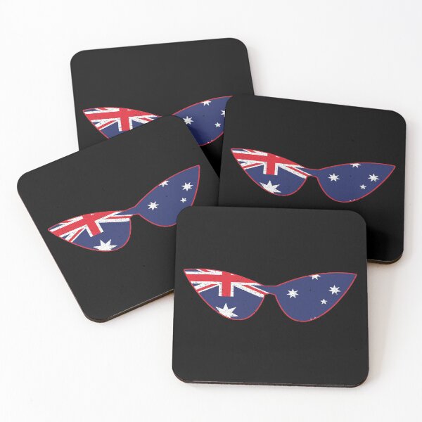 Item preview, Australian Flag Cat Eyeglasses  designed and sold by Primroaddesigns.