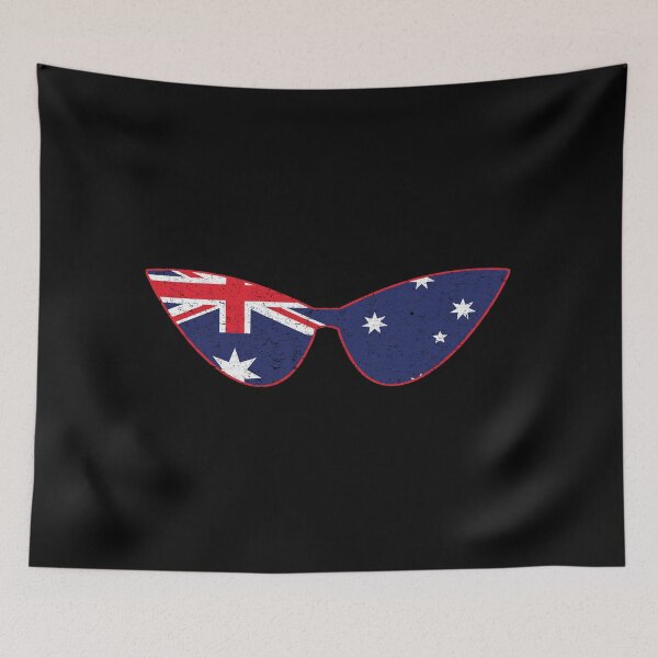 Item preview, Australian Flag Cat Eyeglasses  designed and sold by Primroaddesigns.