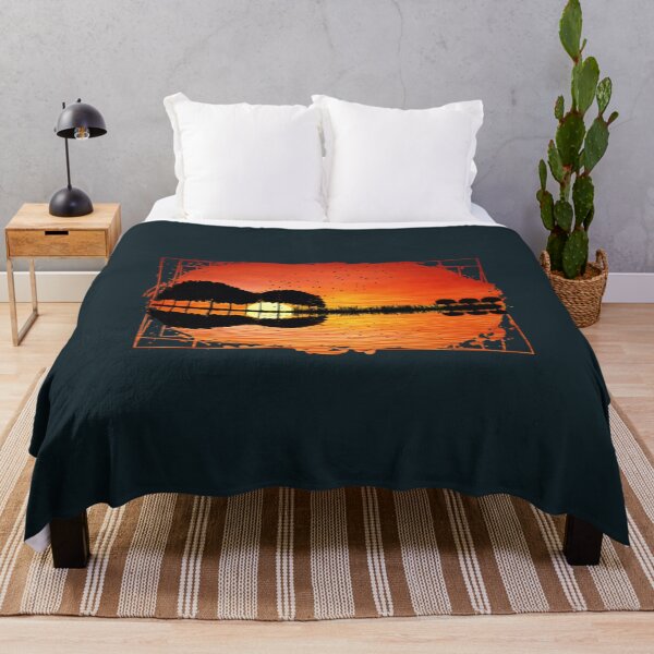Item preview, guitar island sunset designed and sold by shopbuithanh.