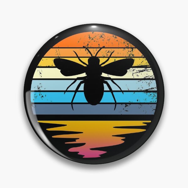 Artikelvorschau, Bumblebee Retro Sunset Save The Bees Bee Keeper Bee Gear entworfen und verkauft von DynamicDesign.