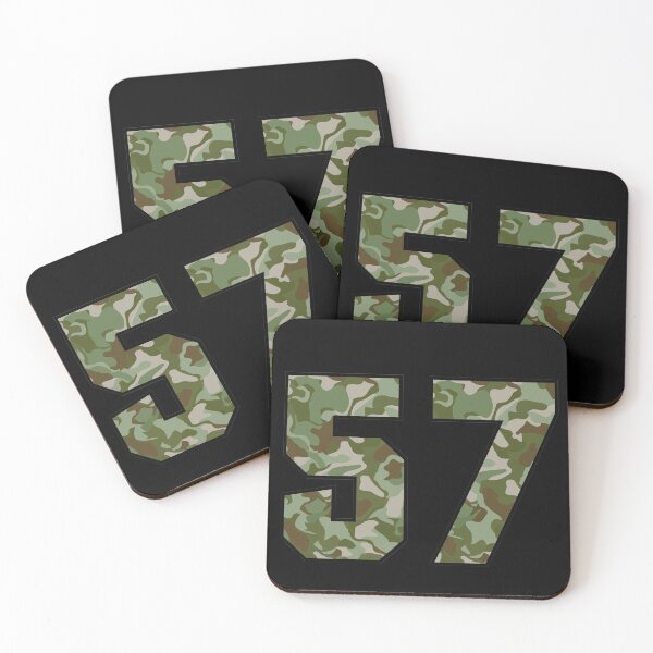Item preview, Army Camo Number Fifty-seven Veteran Lucky Number 57 designed and sold by Urosek.