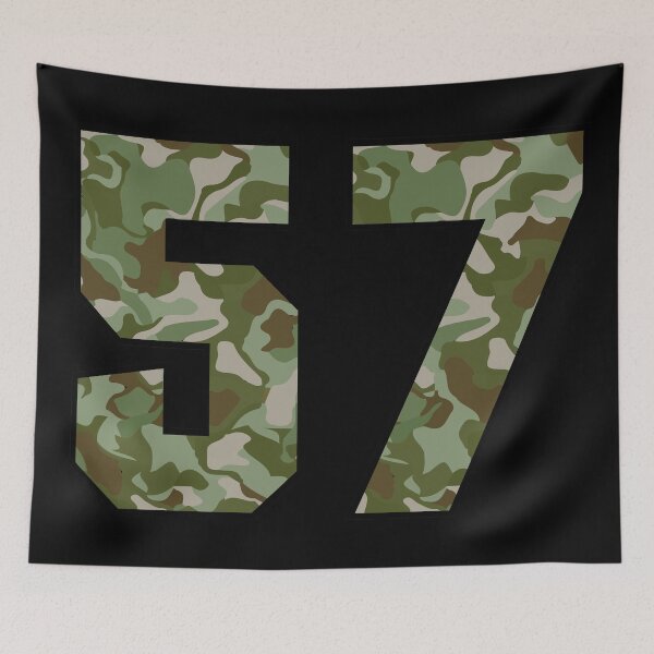 Item preview, Army Camo Number Fifty-seven Veteran Lucky Number 57 designed and sold by Urosek.