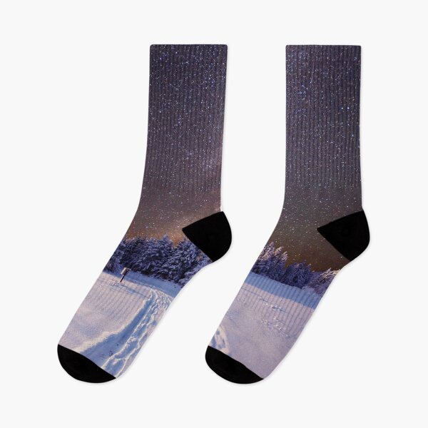 Item preview, Snowy Winter Wood With Beautiful Sky View designed and sold by JTS STORE.