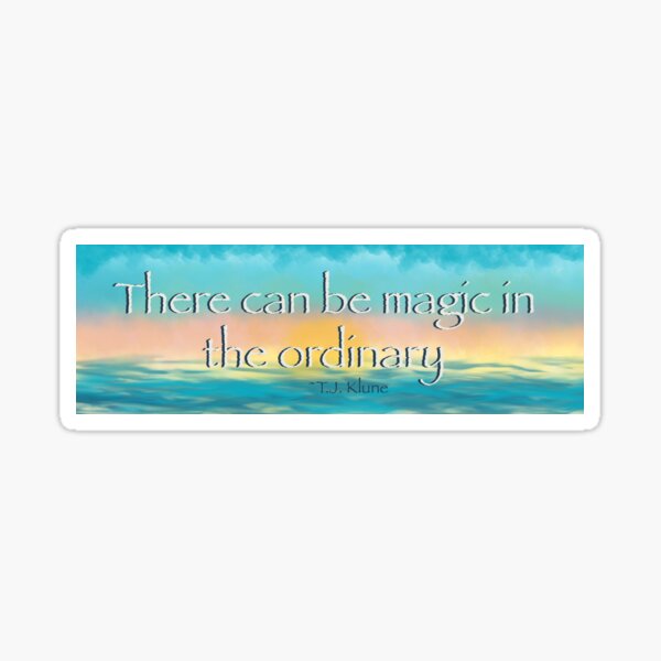 House in the Cerulean Sea Quote design Sticker