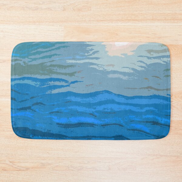 Item preview, Beach underwater dunes blue designed and sold by Greengardens36.