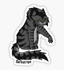 Krieger-Katzen: Darkstripe Aufkleber Sticker
