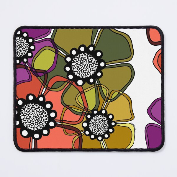 Item preview, Retro Flower Power [Terrestre con contornos negros] designed and sold by RC-aRtY.