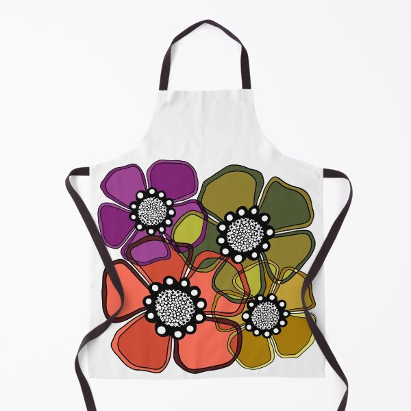 Item preview, Retro Flower Power [Terrestre con contornos negros] designed and sold by RC-aRtY.