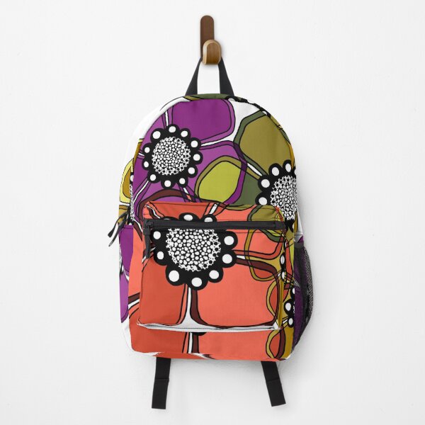 Item preview, Retro Flower Power [Terrestre con contornos negros] designed and sold by RC-aRtY.