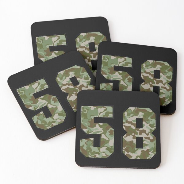 Item preview, Army Camo Number Fifty-eight Veteran Lucky Number 58 designed and sold by Urosek.