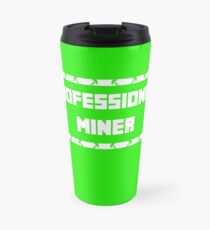 Professional miner logo minecraft Travel Mug