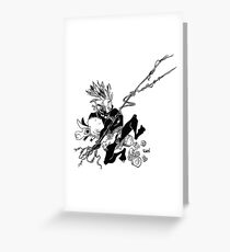 Afro Spider Greeting Card
