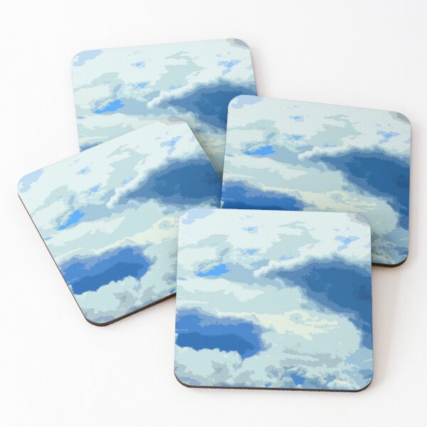 Item preview, white and blue clouds pattern designed and sold by Greengardens36.