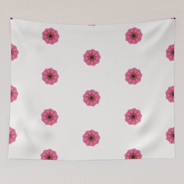 Item preview, Pink Gerbera daisy flower illustration designed and sold by Floralsharry.