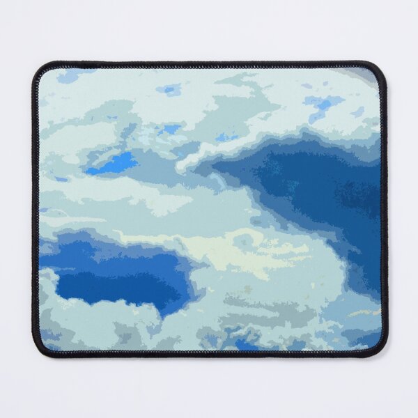 Item preview, white and blue clouds pattern designed and sold by Greengardens36.