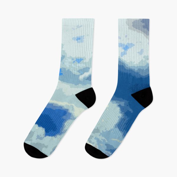 Item preview, white and blue clouds pattern designed and sold by Greengardens36.