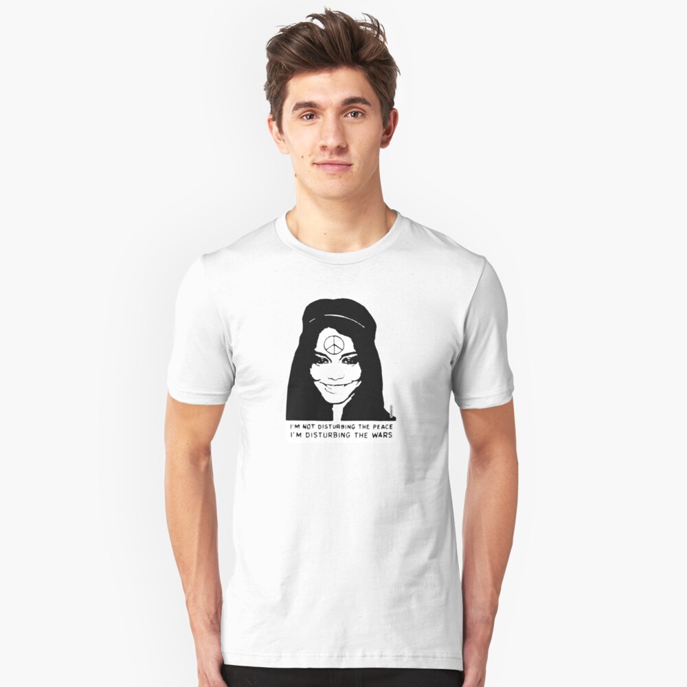 Disturbing the Wars - Peace Girl Slim Fit T-Shirt