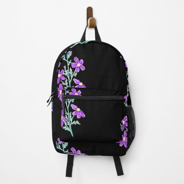 Item preview, Handrawn flower purple daisy (best in black) designed and sold by maplejoyy.