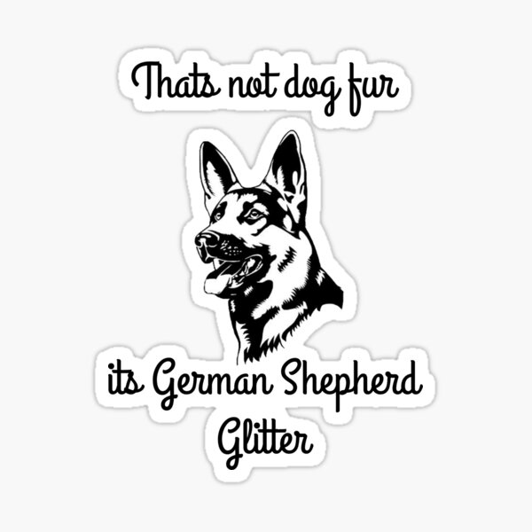 GSD fur Sticker