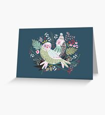 Holiday Birds Love II Greeting Card