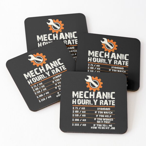 Item preview, Funny Mechanic Hourly Labor Rates designed and sold by BaoNhat.