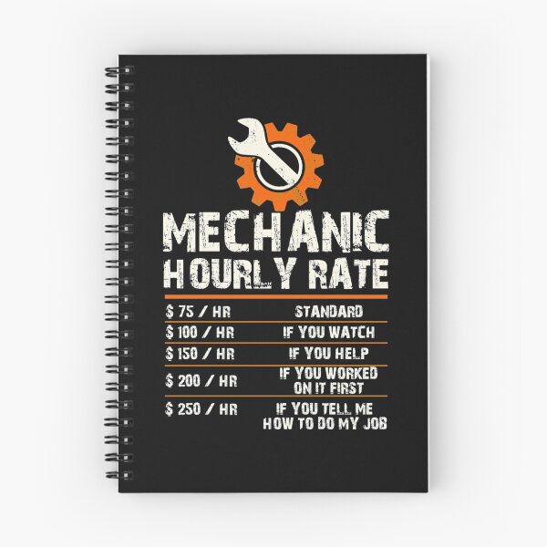 Item preview, Funny Mechanic Hourly Labor Rates designed and sold by BaoNhat.
