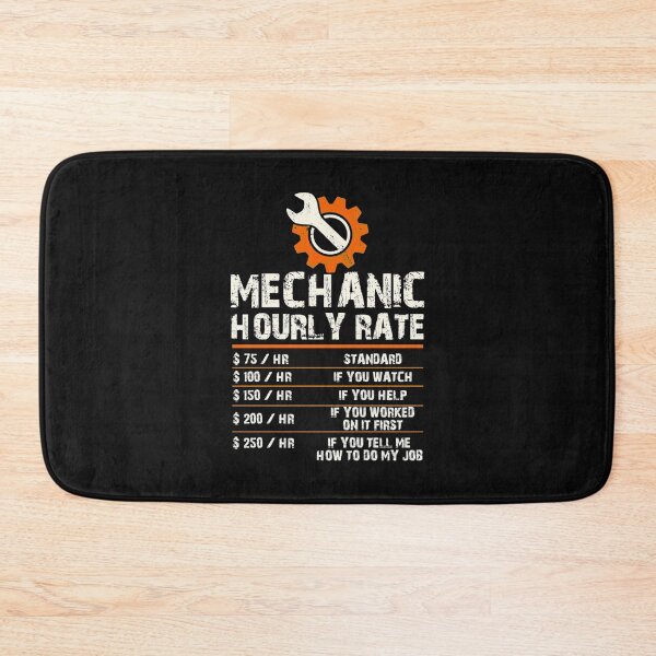 Item preview, Funny Mechanic Hourly Labor Rates designed and sold by BaoNhat.