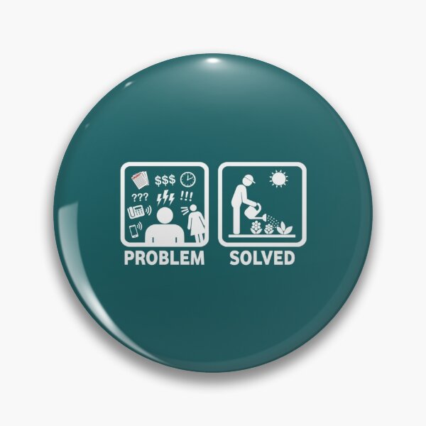 Item preview, Gardening Funny Problem Solved Stickman designed and sold by BaoNhat.