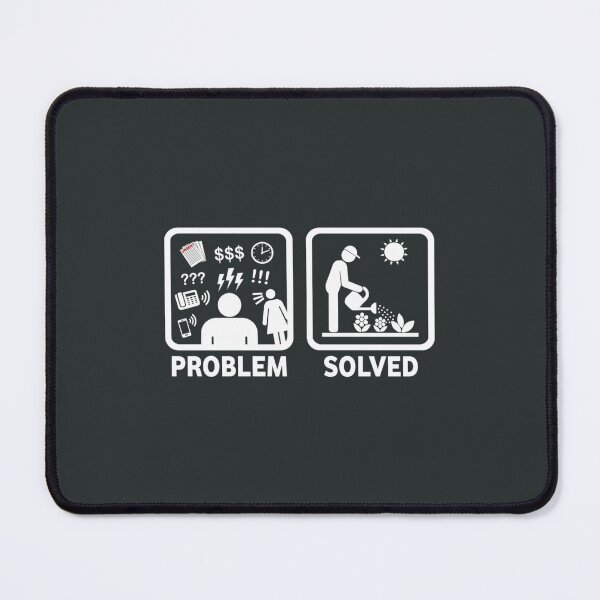 Item preview, Gardening Funny Problem Solved Stickman designed and sold by BaoNhat.