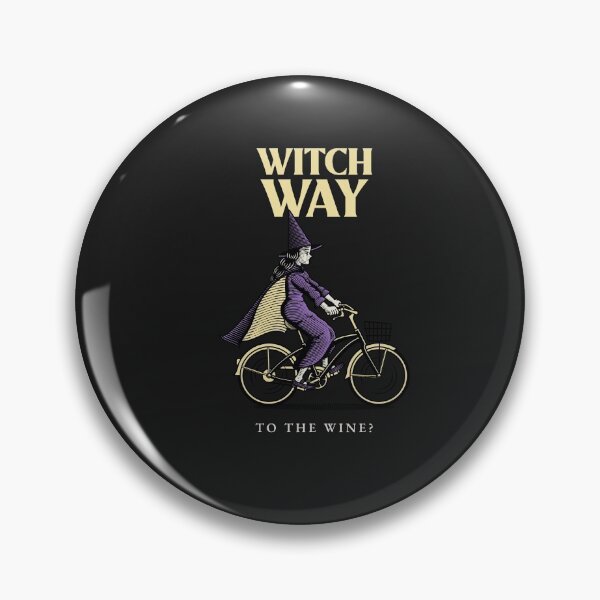 Item preview, Witch Way to The Wine - Funny Halloween designed and sold by IngotDesigns.