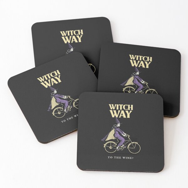 Item preview, Witch Way to The Wine - Funny Halloween designed and sold by IngotDesigns.