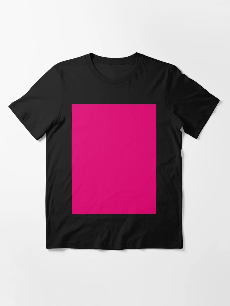 Hot Pink Fuchsia Solid Color Decor Woman's T-shirt Spring And