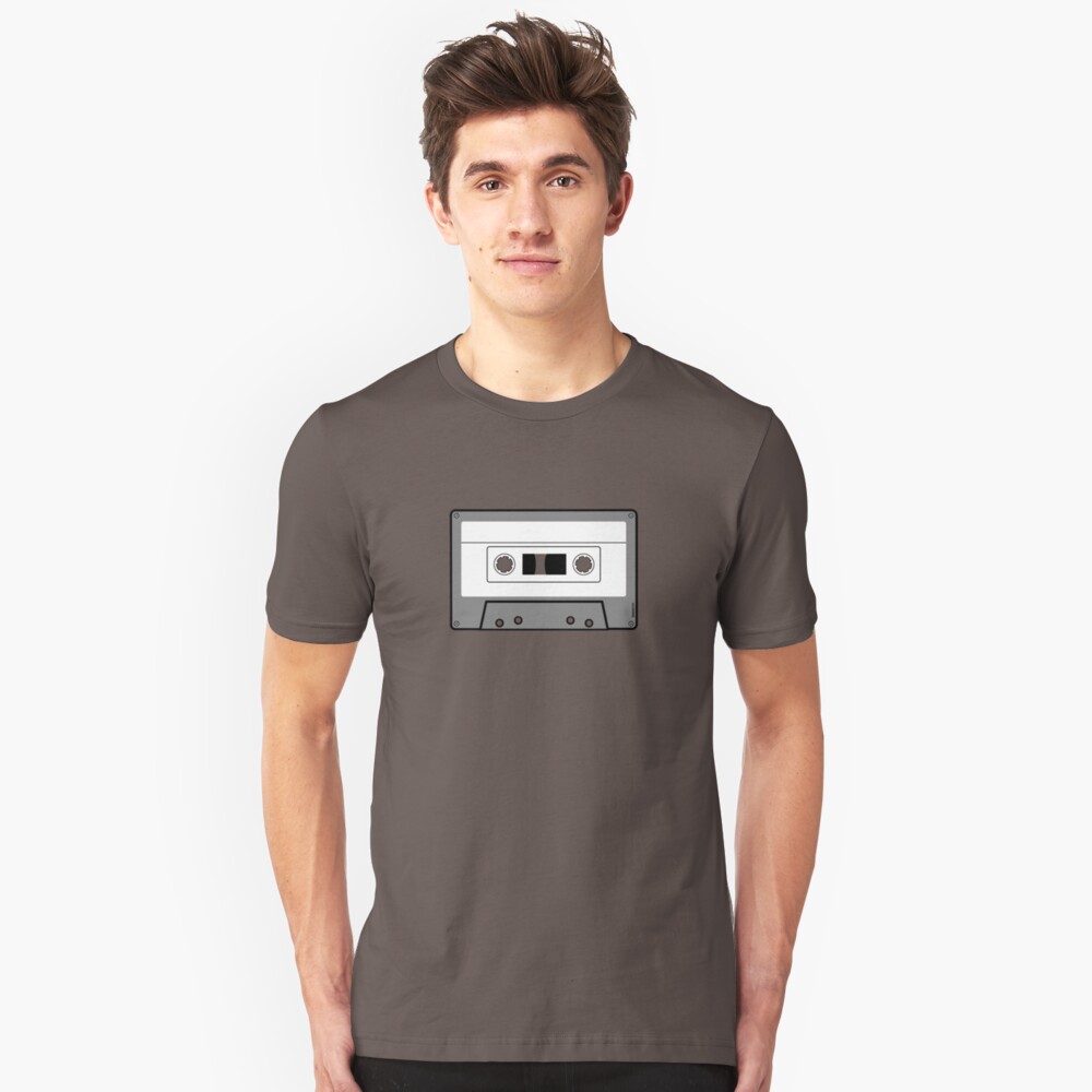 Cassette Tape - Vintage Retro Audio Slim Fit T-Shirt