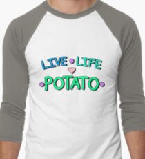 Live - Life - Potato Men's Baseball ¾ T-Shirt