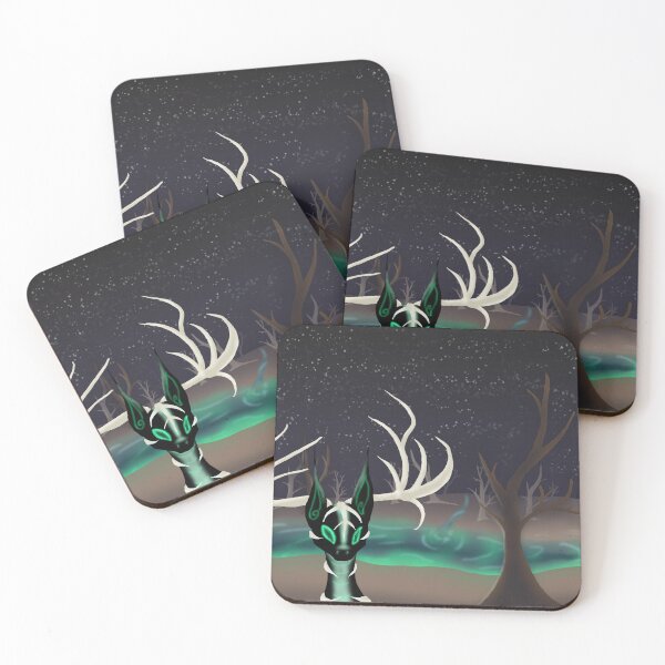Item preview, Mysterious Creature by a glowing lake. designed and sold by BerryShyKittens.