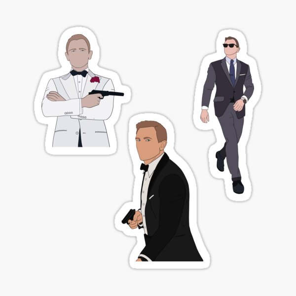 Planche de stickers Craig Bond Sticker