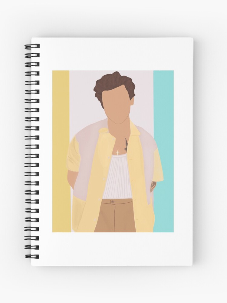 Thumbnail 1 of 3, Spiral Notebook, Fangirl Harry Styles HS1, fine line designed and sold by emmamarlene.