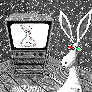 Artwork thumbnail, The 3D Rabbit by Andrew Hitchen