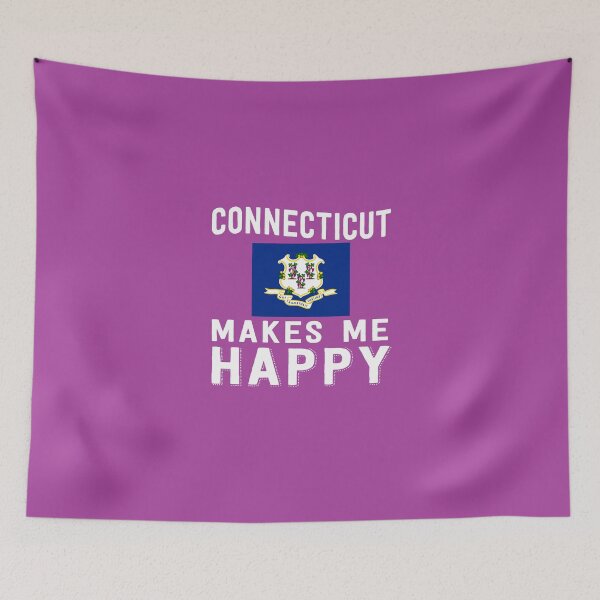 Item preview, Connecticut Makes Me Happy designed and sold by AlwaysAwesome.