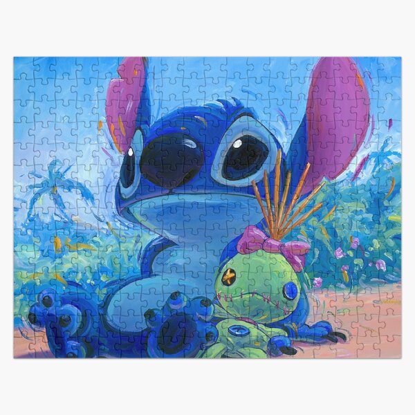 Lilo Jigsaw Puzzles Stitch Movie 1000 Piece Minimaliste Aquarelle